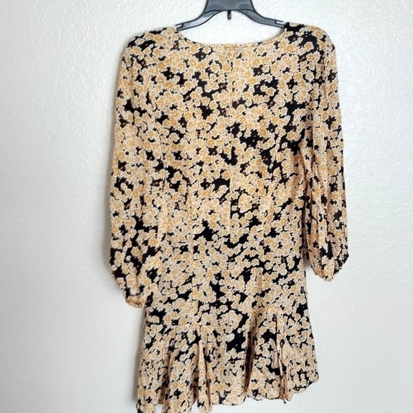 & other stories Floral Modal Blend Mini Dress sz 6 - Picture 7 of 7